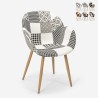 Nojatuoli design tilkkutäkki pohjoismainen olohuone keittiö studio Finch Mitat