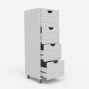 Moderni 4-laatikollinen monitoimikylpyhuoneen lipasto Servez. Malli
