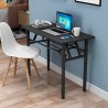 Työpöytä, joka voidaan taittaa kasaan ja joka säästää tilaa, 2 tasoa, Foldesk Plus 100x60cm Alennusmyynnit