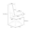Säädettävä ergonominen työtuoli Boavista Dark, moderni muotoilu Varasto