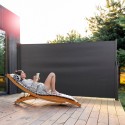 Ulosvedettävä tilanjakaja Hyde M, 140x300 cm, ulkotiloihin 
