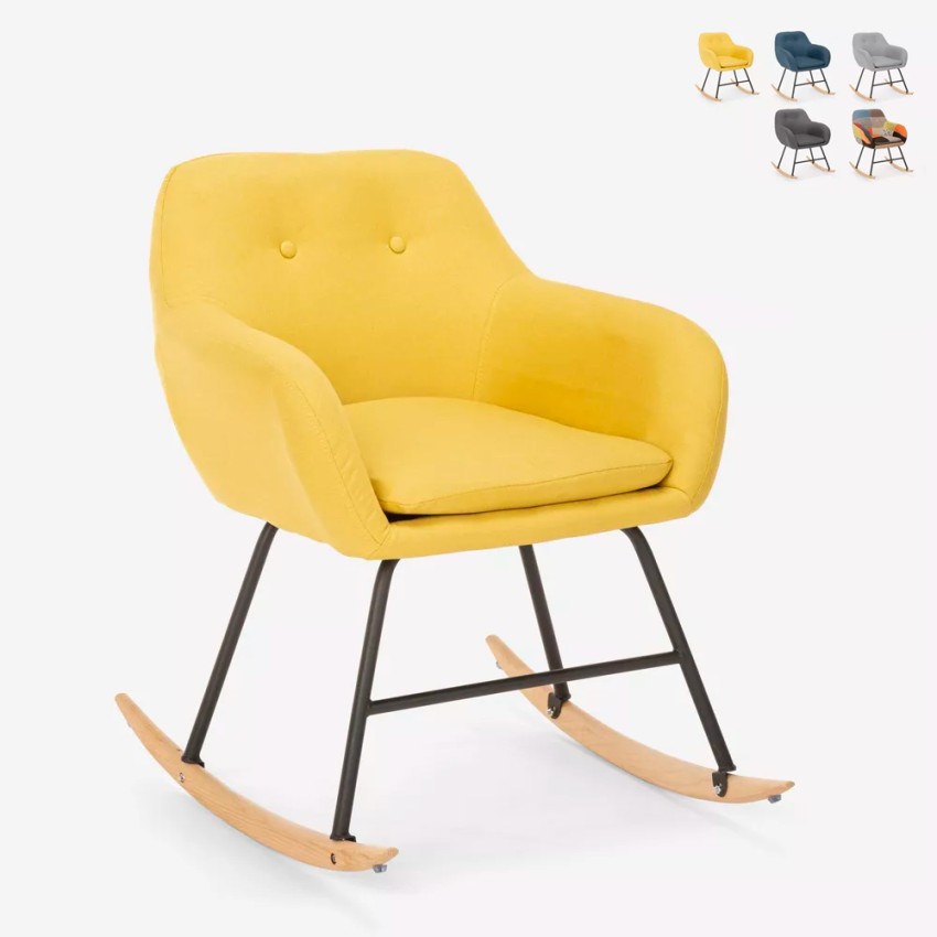 Keinuva nojatuoli design moderni tilkkutäkki kangas Woodpecker Myynti