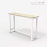 Apupöytä 120x40cm liikuteltava sisäänkäynti puu metalli valkoinen Welcome light Varasto