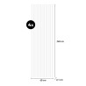 4 kpl äänieristäviä koristeellisia wenge puupaneelia 240x60 cm Kover-WG Luettelo