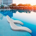 Mukava moderne istuinmakuualusta valkoisena polyeteeninä uima-altaalle ja puutarhaan Sirio. Myynti