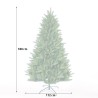 Vihreä keinotekoinen joulukuusi 180cm realistisella Wengen-efektillä Alennukset