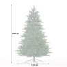 Tekninen vihreä klassinen keinotekoinen joulukuusi, korkeus 180 cm - Grimentz Alennukset