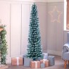 Tekstattu: Pipedream Pine Cone Slim 180 cm keinotekoinen jouluvalo vihreä lumisateessa Mikkeli Myynti