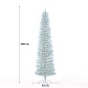 Tekstattu: Pipedream Pine Cone Slim 180 cm keinotekoinen jouluvalo vihreä lumisateessa Mikkeli Alennukset