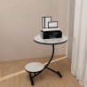 Elegantti olohuoneen pöytä, jossa on kaksi pyöreää marmorialustaa, koko 45x50cm, Marpes L Tarjous
