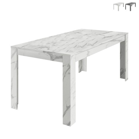Ruokapöytä 180x90cm moderni marmorivaikutteella Excelsior Tarjous
