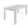 Ruokapöytä 180x90cm moderni marmorivaikutteella Excelsior Hinta