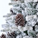 Tekokoristeltu ja lumipeitteinen 240 cm korkea Uppsalan keinotekoinen joulukuusi Tarjous