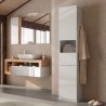 Mobiili kääntyvä valkoinen kylpyhuoneen kaappi peiliovella ja laatikolla Tilda Alennusmyynnit