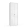 Kaappi, 2-ovinen, monikäyttöinen kiiltävä valkoinen kylpyhuonekaluste 70x35x188cm Jude Tarjous