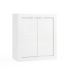 Kylpyhuonekaappi 2 ovea valkoinen kiiltävä säilytyslaatikko 70x35x78cm Willy Tarjous