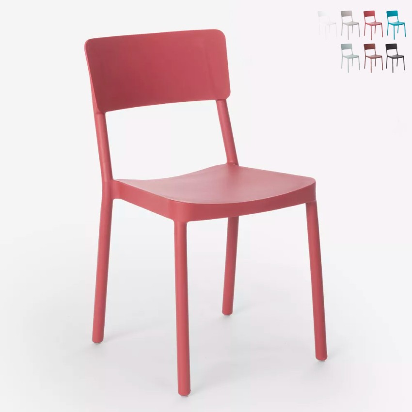 Tuoli polypropeenista design moderni keittiöön baariin ravintolaan puutarhaan Liner 