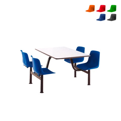 Monobloc pöytä 4 tuolia ruokala yrityksen toimistokoulu Four Tarjous
