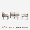 Ulko-oleskelutilan sohva pöytä kahdella nojatuolilla Portofino Grand Soleil Tarjous
