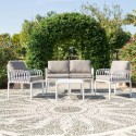 Ulko-oleskelutilan sohva pöytä kahdella nojatuolilla Portofino Grand Soleil Alennukset