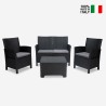 Ulkoilma-asetus 2 nojatuolia sohvapöytä säilytyslaatikolla Riccione Grand Soleil Tarjous