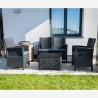 Ulkoilma-asetus 2 nojatuolia sohvapöytä säilytyslaatikolla Riccione Grand Soleil Valinta