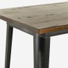 Baaripöytä 120x60 cm ja 4 selkänojallista-baarituolia Blackduck, musta Valinta