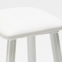 Baaripöytä ja 2 baarituolia Drayton, korkeus 78 cm, valkoinen ja metalli Alennukset