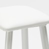 Baaripöytä ja 2 baarituolia Drayton, korkeus 78 cm, valkoinen ja metalli Alennukset