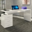 Moderni toimistopöytä 3 laatikolla 160x60x75cm New Selina Basic Alennusmyynnit