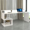 Moderni design-työpöytä toimistoon 180x60x92,5cm korotetulla Esse 2 Plus -telineellä Malli