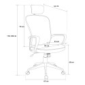 Ergonominen toimistotuoli kankaasta ergonomisilla linjoilla niskatuella design Sepang Alennusmyynnit
