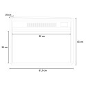 Upotettava sähköinen takka 61,5x20x45h LED-tuliefekti Malmö Alennusmyynnit