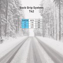 Yleismaailmalliset talvirenkaan ketjut asennettavissa sukkamallilla R13-20 '' hyväksytyt Sock Modula 