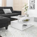 Moderni suorakaiteen muotoinen sohvapöytä 90x55cm kahdella tasolla Zeta 90 Alennukset