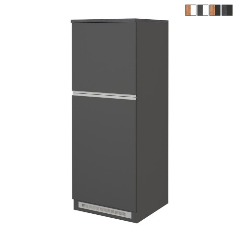 Mobiili jääkaapinovien suojus 2-kansisen keittiön säilytyslaatikon upotukseen 60x60x164,5h Halser Tarjous