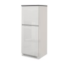 Mobiili jääkaapinovien suojus 2-kansisen keittiön säilytyslaatikon upotukseen 60x60x164,5h Halser 