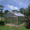 Sanus XL ulkoverhoillinen puutarhan kasvihuone polykarbonaatti 220x570-640x205h Ominaisuudet