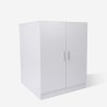Kaappi pesukoneelle ja kuivausrummulle Ceresio, 71x71x91,5 cm 2 ovea valkoinen Myynti