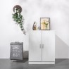 Kaappi pesukoneelle ja kuivausrummulle Ceresio, 71x71x91,5 cm 2 ovea valkoinen Tarjous