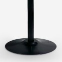 Pyöreä tulppaanityylinen ruokapöytä Blackwood, 80 cm, musta Alennusmyynnit
