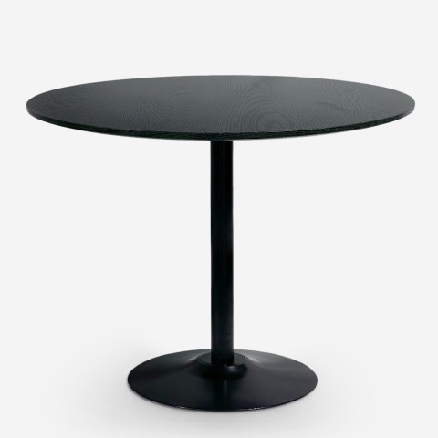 Pyöreä tulppaanityylinen ruokapöytä Blackwood, 80 cm, musta Tarjous
