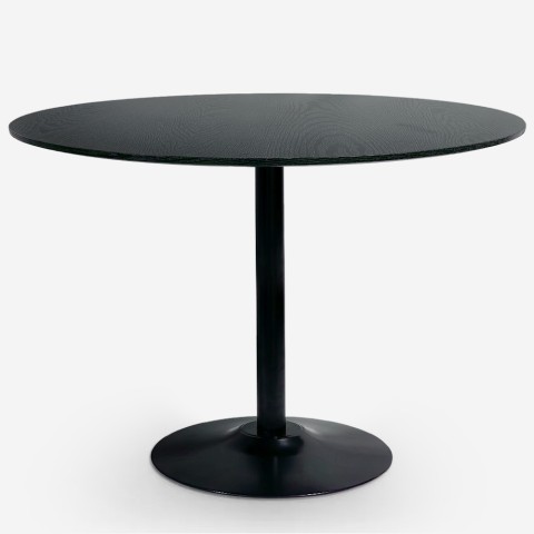 Pyöreä tulppaanityylinen ruokapöytä Blackwood+, 120 cm, musta Tarjous