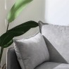 Kaksipaikkainen Bonn-sohva harmaalla kangasverhoilulla Alennusmyynnit