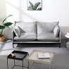 Kaksipaikkainen Bonn-sohva harmaalla kangasverhoilulla Myynti