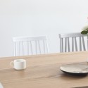 Suorakulmainen Ennis-ruokapöytä vaaleaa puuta 120x80 cm Tarjous