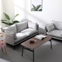 Hannover-sohvaryhmä harmaalla kangasverhoilulla – 2-istuttava sohva ja nojatuoli Alennukset