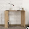 Kirjoituspöytä Netenya modernia puuta, 3 hyllyä, 90x40x74 cm Alennusmyynnit