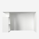 Moderni valkoinen kirjoituspöytä Labran, jossa on hyllyt 120x60x74 cm Tarjous
