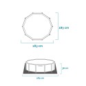 Pyöreä uima-allas aurinkokatteella, Intex Canopy Metal Frame 28209 Luettelo